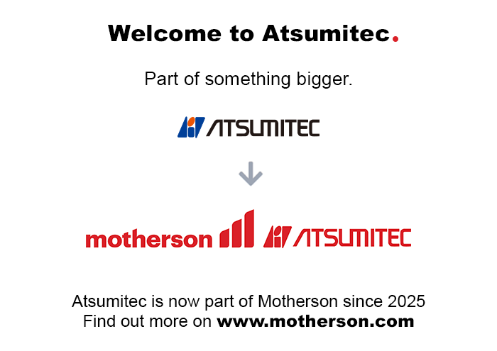 Atsumitec is now part of Motherson announcement graphic